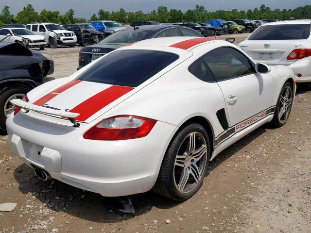 WP0AB29877U782349 - 2007 PORSCHE CAYMAN S WHITE photo 4