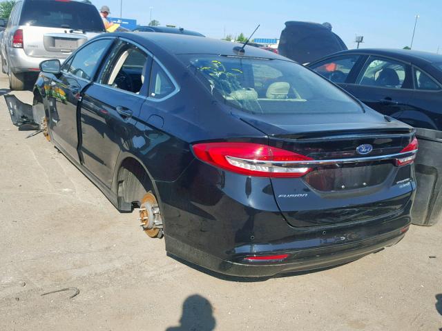 3FA6P0RU2JR214166 - 2018 FORD FUSION TIT BLACK photo 3