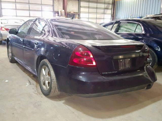 2G2WP552571173285 - 2007 PONTIAC GRAND PRIX PURPLE photo 3