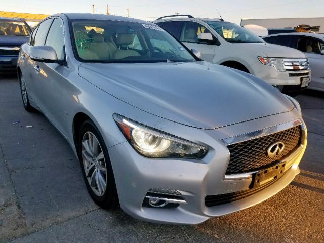 JN1BV7AP6FM335945 - 2015 INFINITI Q50 BASE SILVER photo 1