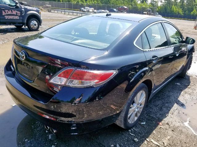 1YVHZ8CH8A5M15459 - 2010 MAZDA 6 I BLACK photo 4