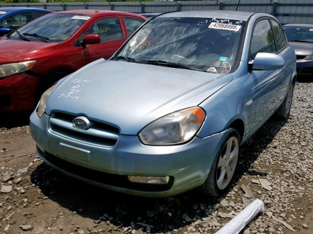 KMHCN36C79U123314 - 2009 HYUNDAI ACCENT SE BLUE photo 2