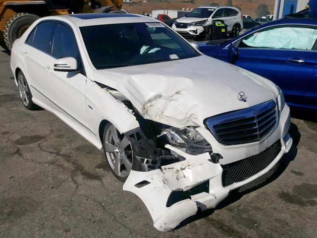 WDDHF5KB0CA607792 - 2012 MERCEDES-BENZ E 350 WHITE photo 1