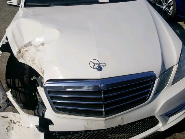 WDDHF5KB0CA607792 - 2012 MERCEDES-BENZ E 350 WHITE photo 7