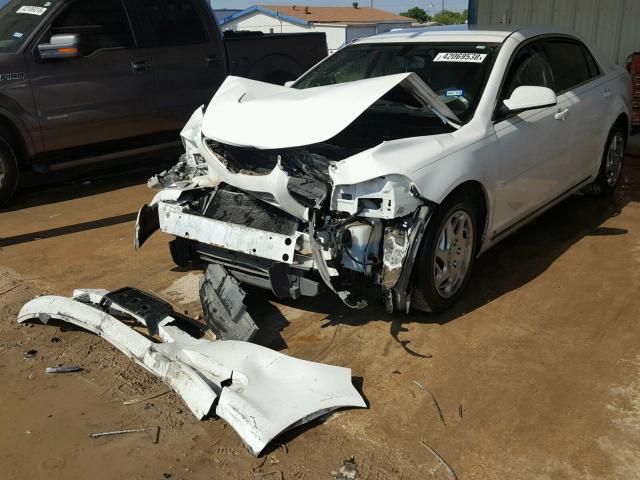 1G1ZH57B39F171705 - 2009 CHEVROLET MALIBU 1LT WHITE photo 2