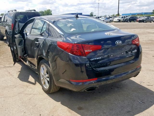 5XXGN4A76DG237549 - 2013 KIA OPTIMA EX BLACK photo 3