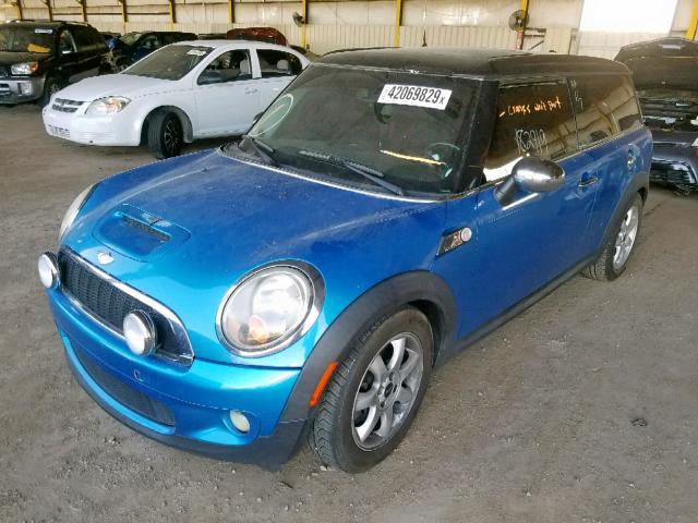 WMWMM33548TP89212 - 2008 MINI COOPER S C BLUE photo 2