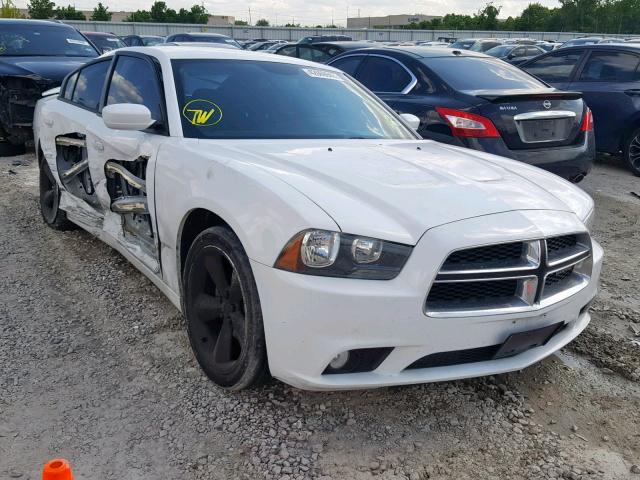 2C3CDXHG8EH123922 - 2014 DODGE CHARGER SX WHITE photo 1