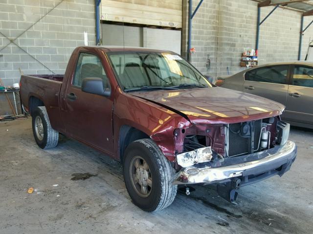 1GTCS149678210524 - 2007 GMC CANYON BURGUNDY photo 1