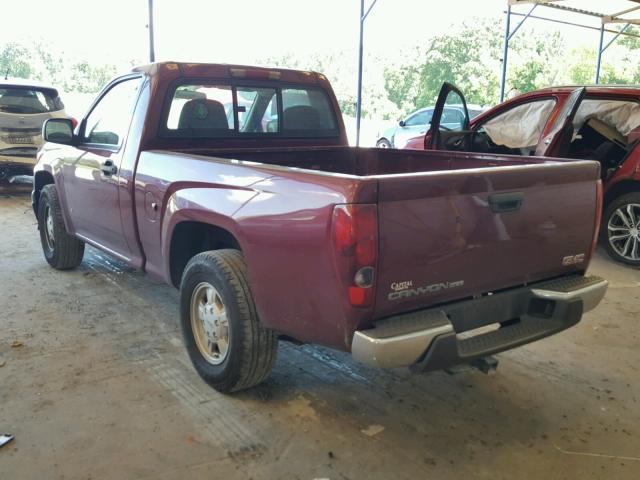 1GTCS149678210524 - 2007 GMC CANYON BURGUNDY photo 3