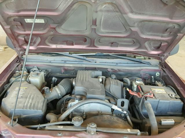 1GTCS149678210524 - 2007 GMC CANYON BURGUNDY photo 7