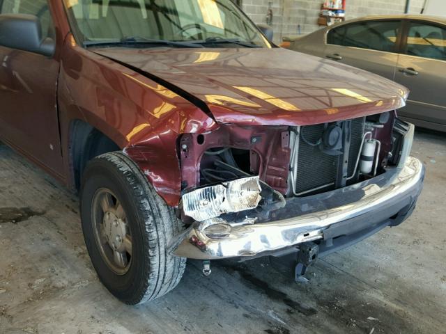 1GTCS149678210524 - 2007 GMC CANYON BURGUNDY photo 9