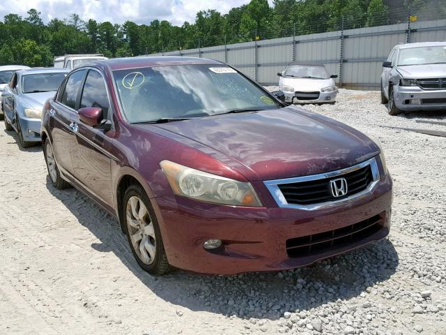 1HGCP36818A038786 - 2008 HONDA ACCORD EXL BURGUNDY photo 1