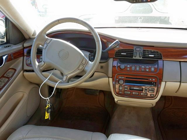 1G6KD54Y53U198035 - 2003 CADILLAC DEVILLE BEIGE photo 9