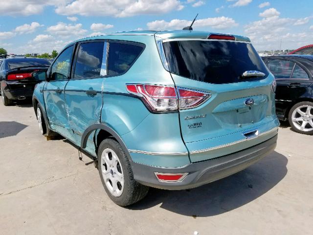 1FMCU0F77DUA25770 - 2013 FORD ESCAPE S TEAL photo 3