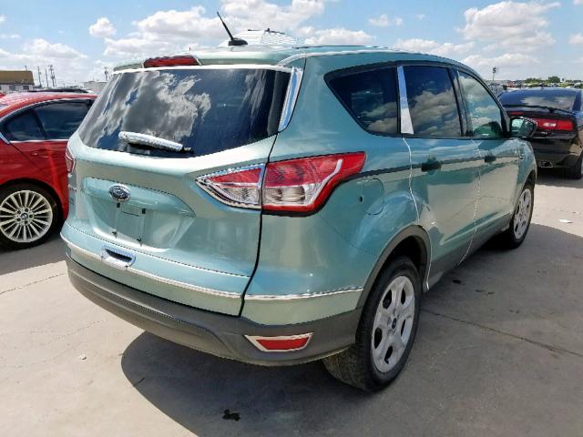 1FMCU0F77DUA25770 - 2013 FORD ESCAPE S TEAL photo 4