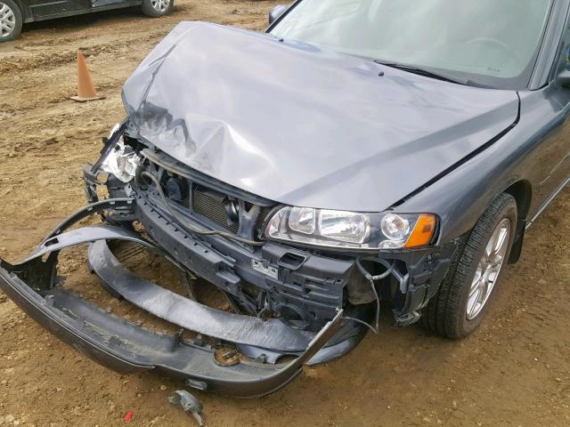 YV1RS592682681245 - 2008 VOLVO S60 2.5T GRAY photo 10