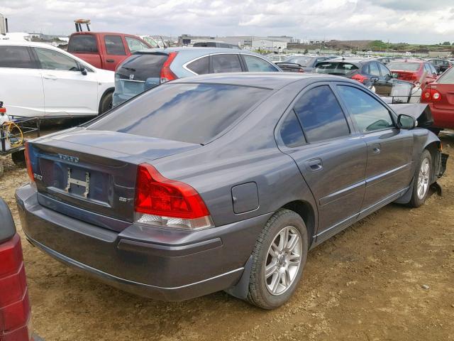 YV1RS592682681245 - 2008 VOLVO S60 2.5T GRAY photo 4