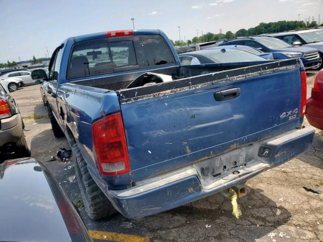 1D7HU18D43S277706 - 2003 DODGE RAM 1500 S BLUE photo 3