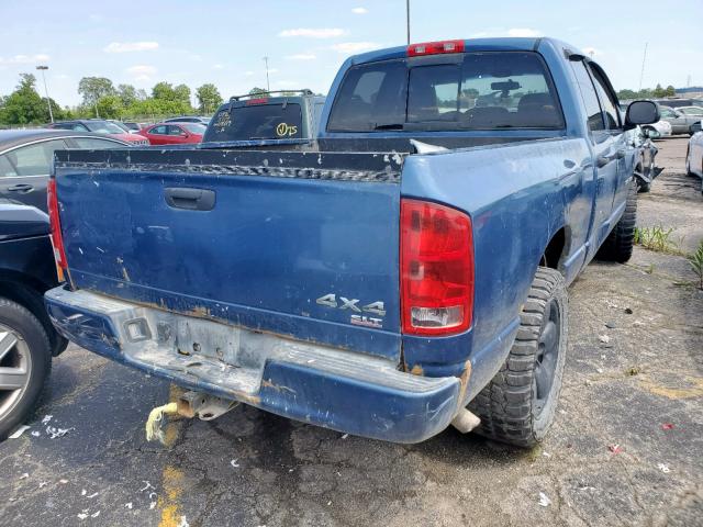 1D7HU18D43S277706 - 2003 DODGE RAM 1500 S BLUE photo 4