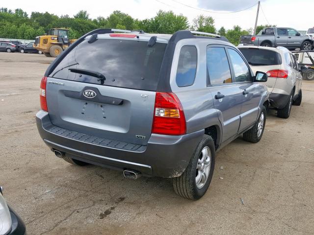 KNDJF723257124451 - 2005 KIA NEW SPORTA GRAY photo 4