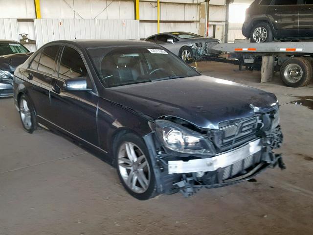 WDDGF4HB3EG212518 - 2014 MERCEDES-BENZ C 250 BLACK photo 1