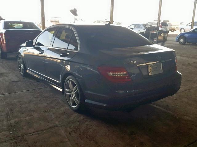 WDDGF4HB3EG212518 - 2014 MERCEDES-BENZ C 250 BLACK photo 3