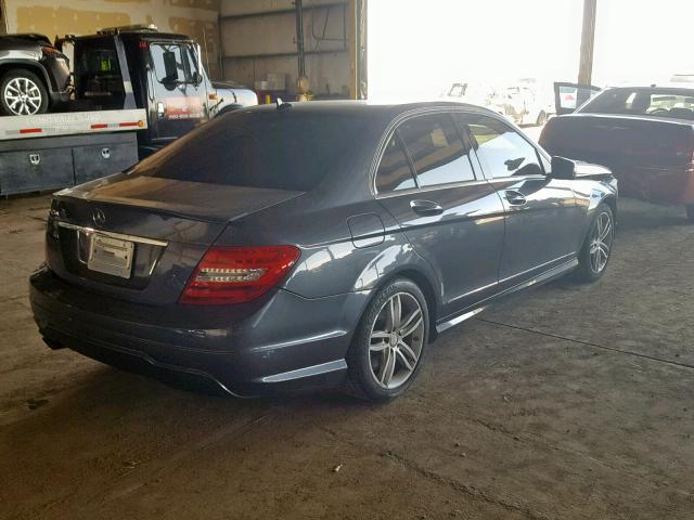 WDDGF4HB3EG212518 - 2014 MERCEDES-BENZ C 250 BLACK photo 4