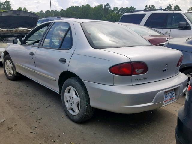 1G1JC524827112749 - 2002 CHEVROLET CAVALIER B SILVER photo 3