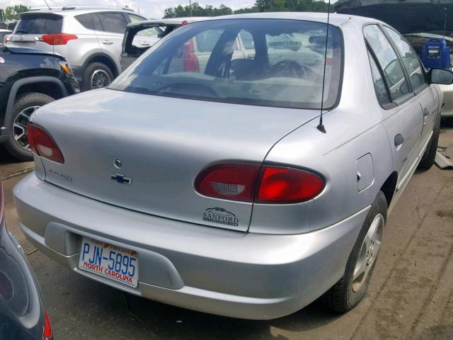 1G1JC524827112749 - 2002 CHEVROLET CAVALIER B SILVER photo 4