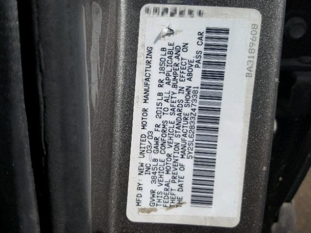 5Y2SL62833Z473381 - 2003 PONTIAC VIBE SILVER photo 10