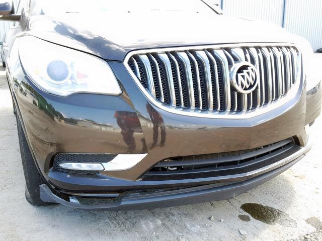 5GAKRCKD4DJ130462 - 2013 BUICK ENCLAVE BROWN photo 9