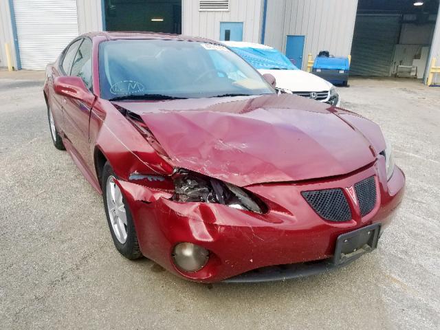 2G2WP552X81104058 - 2008 PONTIAC GRAND PRIX Бордовый фото 1