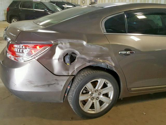 1G4GD5GG7AF302107 - 2010 BUICK LACROSSE C GRAY photo 9