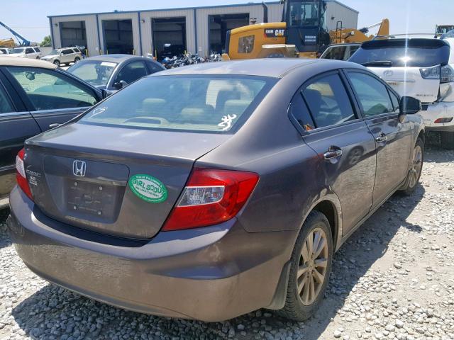 2HGFB2F85CH519026 - 2012 HONDA CIVIC EX GOLD photo 4
