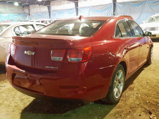 1G11C5SLXEF146077 - 2014 CHEVROLET MALIBU 1LT RED photo 4