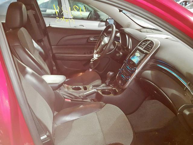 1G11C5SLXEF146077 - 2014 CHEVROLET MALIBU 1LT RED photo 5