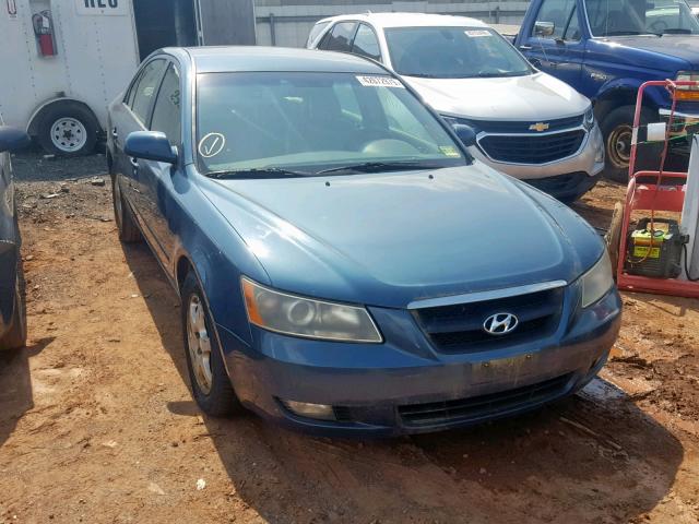 5NPEU46F56H092957 - 2006 HYUNDAI SONATA GLS BLUE photo 1