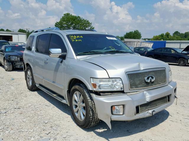 5N3ZA0NF9AN909119 - 2010 INFINITI QX56 SILVER photo 1