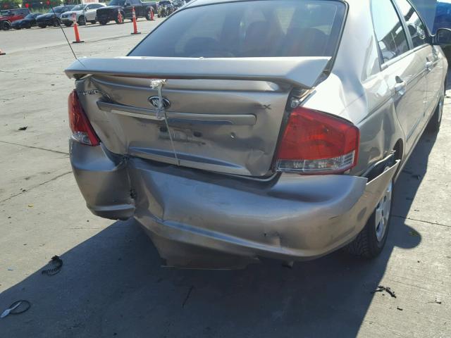 KNAFE121785540626 - 2008 KIA SPECTRA EX GOLD photo 9