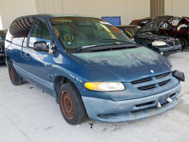 2B4GP45G0YR596572 - 2000 DODGE CARAVAN SE GREEN photo 1