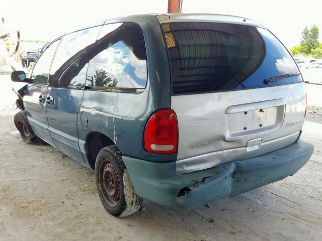 2B4GP45G0YR596572 - 2000 DODGE CARAVAN SE GREEN photo 3