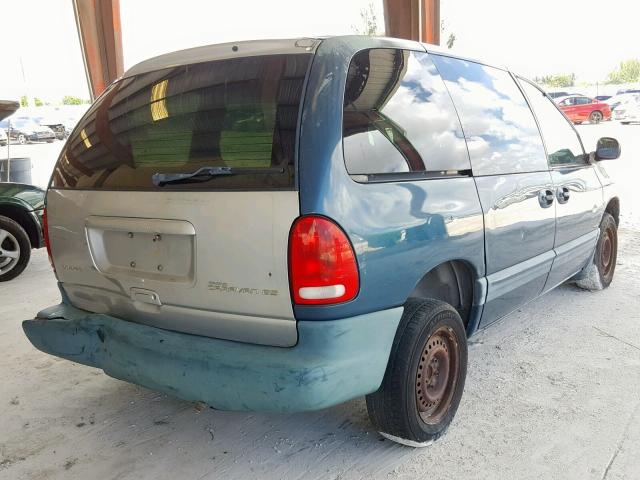 2B4GP45G0YR596572 - 2000 DODGE CARAVAN SE GREEN photo 4