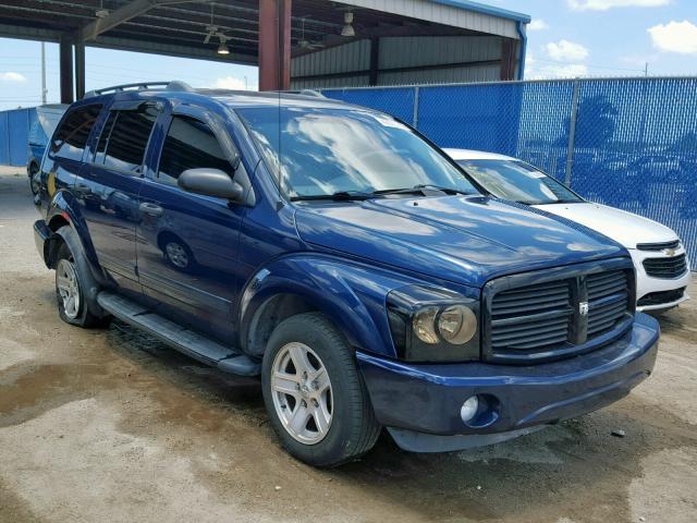 1D4HB48N95F533668 - 2005 DODGE DURANGO SL BLUE photo 1