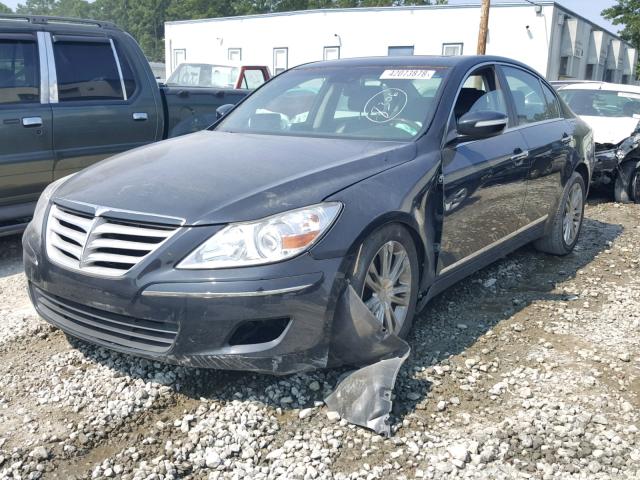 KMHGC4DF5AU072703 - 2010 HYUNDAI GENESIS 4. BLACK photo 2