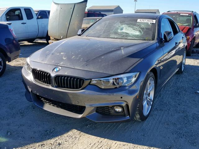 WBA4J1C54JBG78011 - 2018 BMW 430I GRAN GRAY photo 2