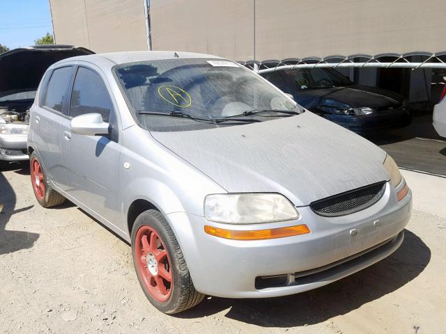 KL1TD62645B317109 - 2005 CHEVROLET AVEO BASE Gümüş foto 1