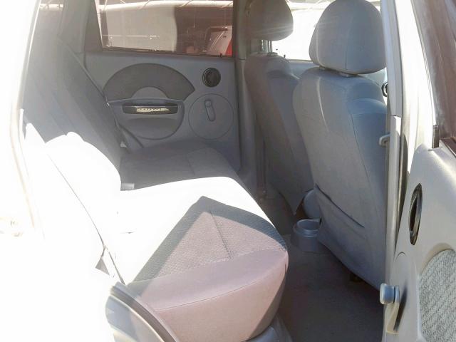 KL1TD62645B317109 - 2005 CHEVROLET AVEO BASE Gümüş foto 6