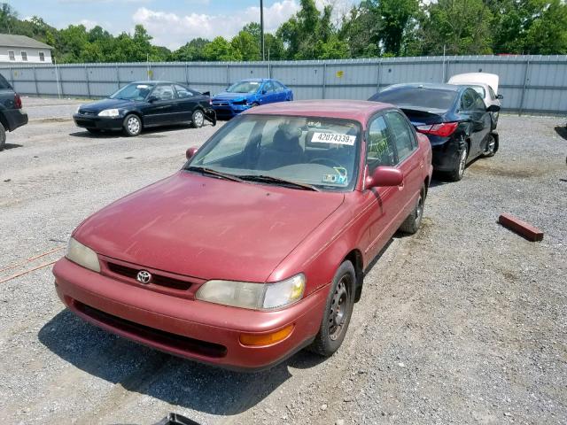 2T1BB02E8TC161735 - 1996 TOYOTA COROLLA DX RED photo 2