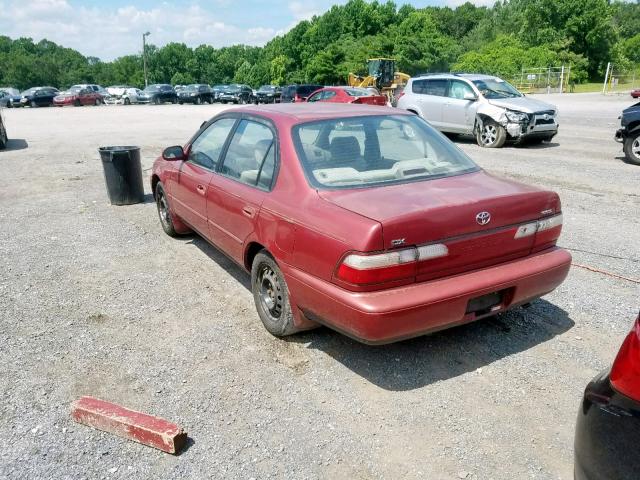 2T1BB02E8TC161735 - 1996 TOYOTA COROLLA DX RED photo 3